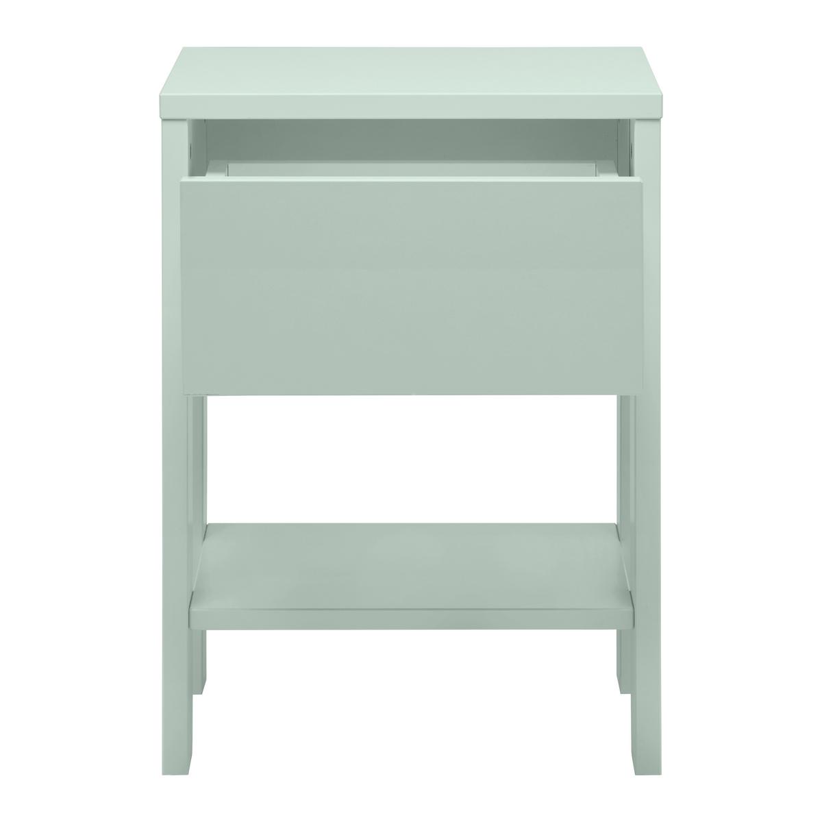 MĂSUțĂ DE NOAPTE NIZZA - verde gri, Romantik / Landhaus, lemn (42/57,5/36cm) - Zandiara