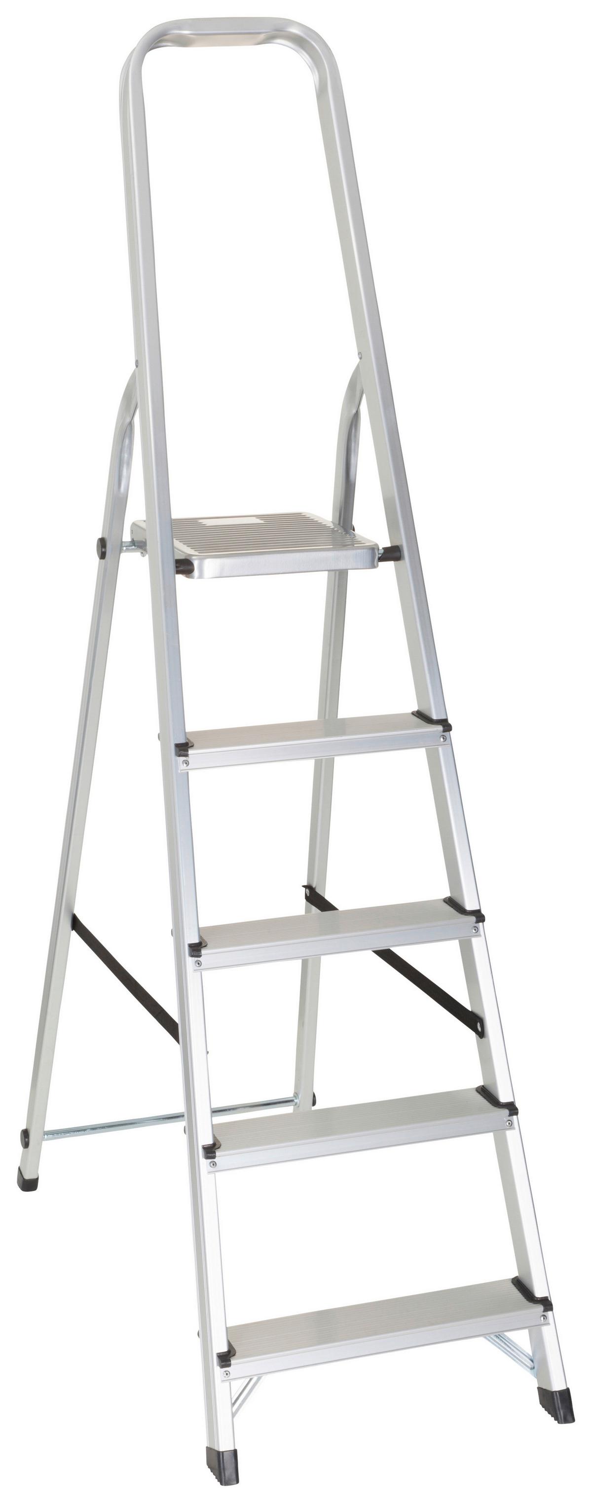 Zložljiva Lestev Solid Iii, Aluminij - barve aluminija, Basics, kovina (44/170/12cm) - MID.YOU