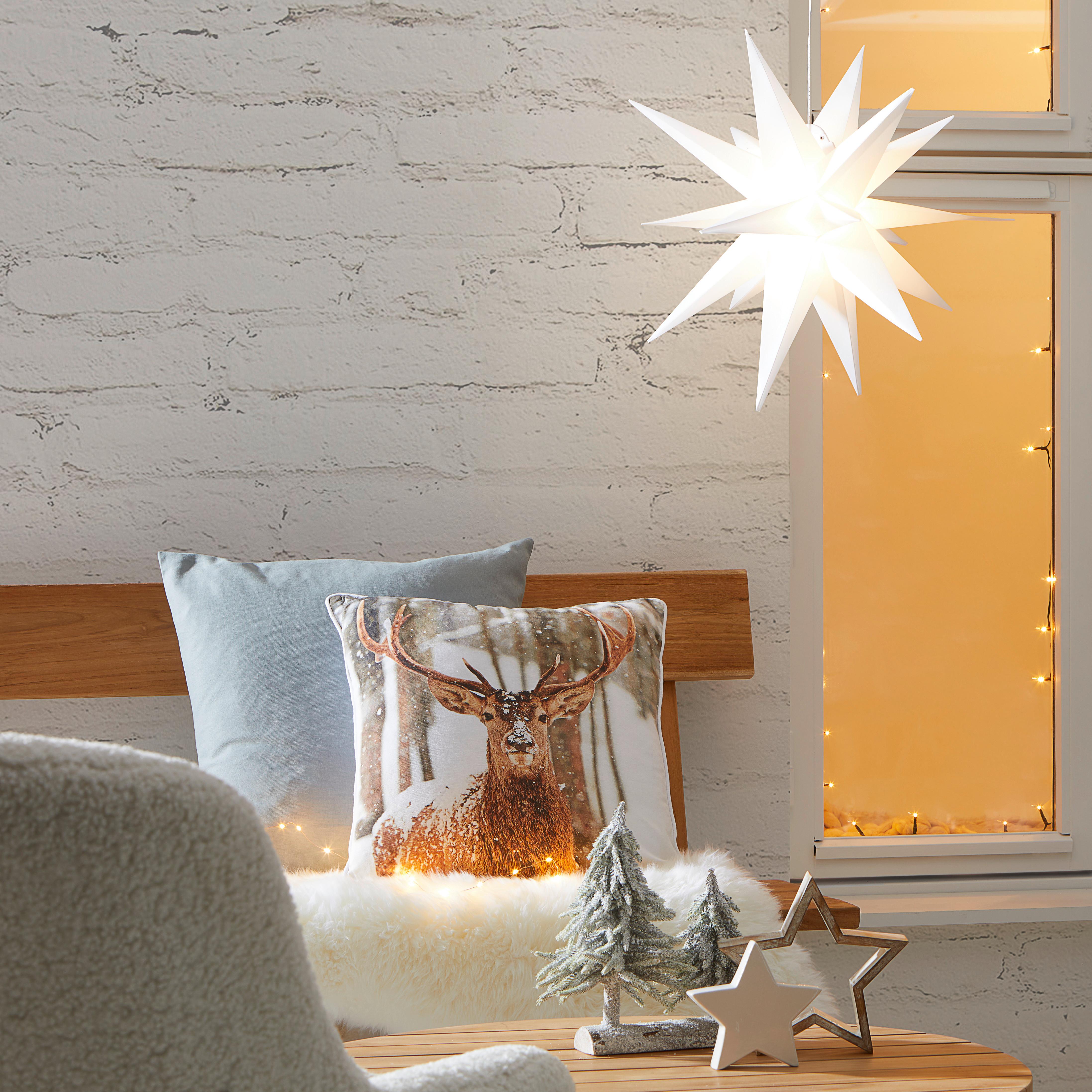 DEKORACJA ŚWIETLNA LED 613-401205 - biały, Trend, tworzywo sztuczne (44/48/57cm) - X-Mas