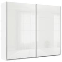 DULAP USI CULISANTE FELDKIRCH - alb/alb lucios intens, Modern, sticlă/material pe bază de lemn (271/229/62cm)
