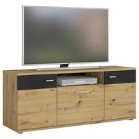 Comodă TV NINA - stejar Artisan, material pe bază de lemn (145cm) - Modern Living