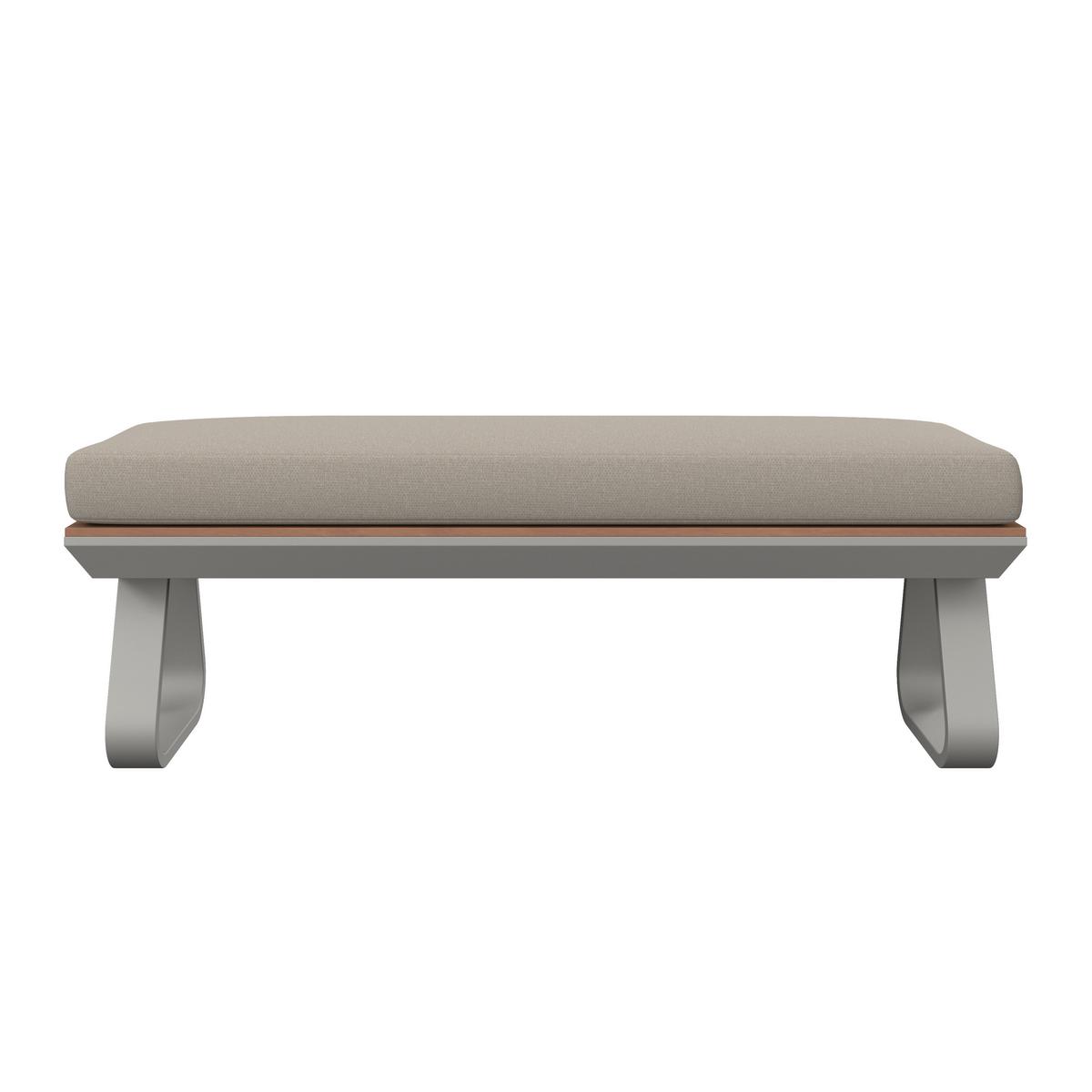 DINING-LOUNGESET EMMA - Creme/Hellgrau, Modern, Holz/Textil (248/318cm) - Bessagi Garden