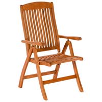 Gartenklappsessel Maracaibo Naturfarben Echtholz - Naturfarben, KONVENTIONELL, Holz (58/110/67cm) - Gardenson