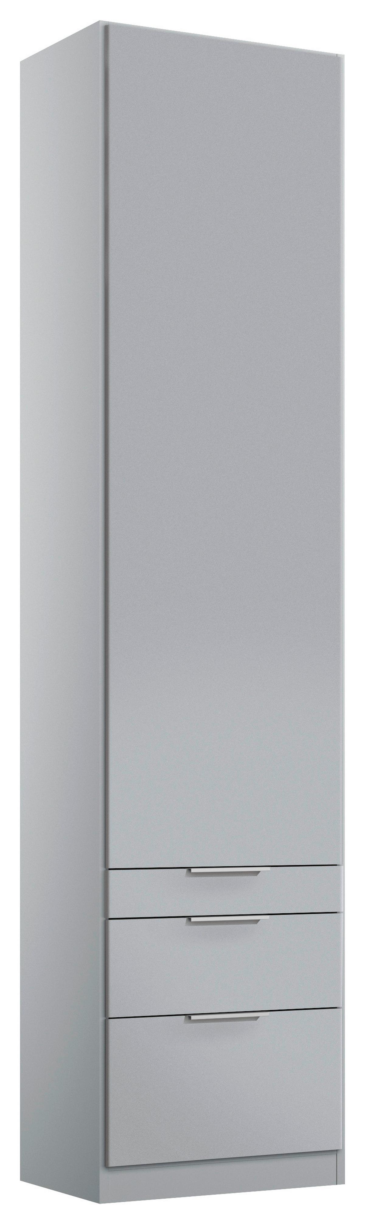 Dulap cu uși rotative ALABAMA - gri deschis, Modern, material pe bază de lemn (47/229/54cm)