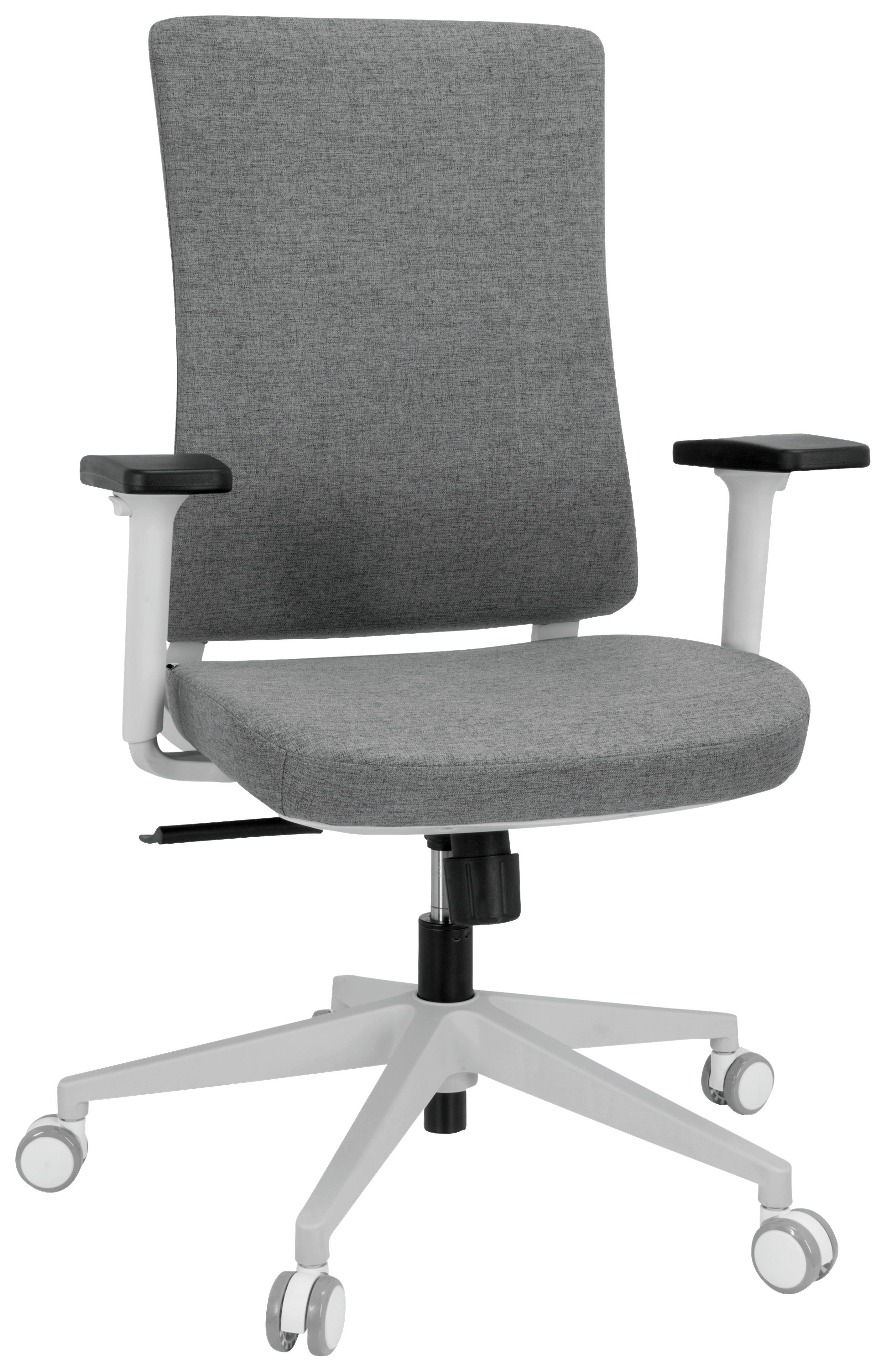 Pisarniški Stol Comfio Wp, Siva - siva, Basics, umetna masa/tekstil (66/104/58cm) - MID.YOU