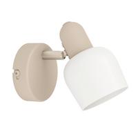 LAMPA SUFITOWA 900714 CORATO - biały/kolor piaskowy, Natur, metal/szkło (8.5/12.5/15cm) - Eglo