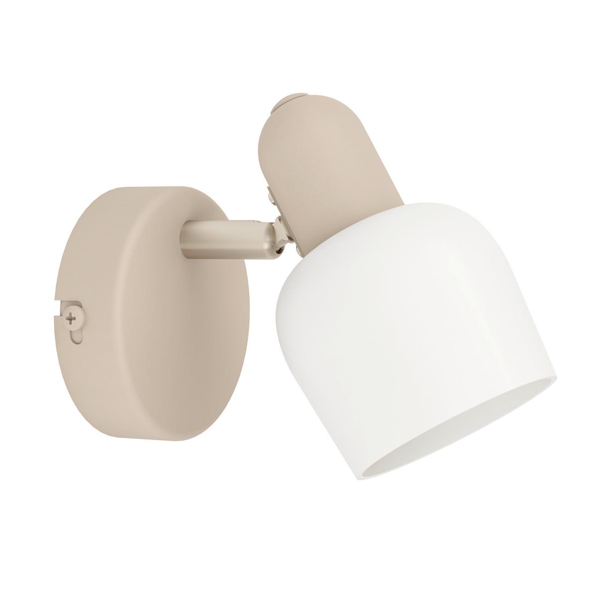 LAMPA SUFITOWA 900714 CORATO - biały/kolor piaskowy, Natur, metal/szkło (8.5/12.5/15cm) - Eglo