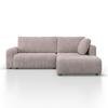 HÖRNSOFFA GIA - ljusgrå/svart, Modern, trä/textil (261/197cm) - Bessagi Home