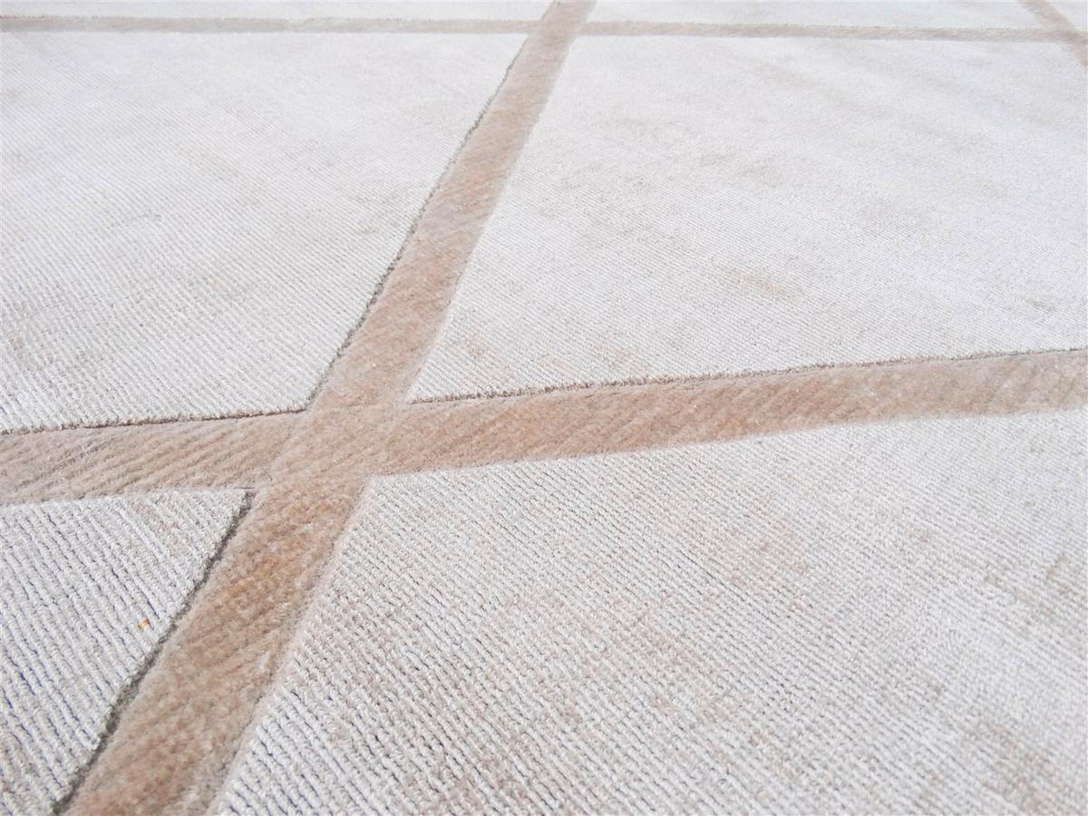 WEBTEPPICH Luxury 210 Elfenbein / Taupe - Taupe/Creme, Basics, Textil (200/290cm) - Kayoom