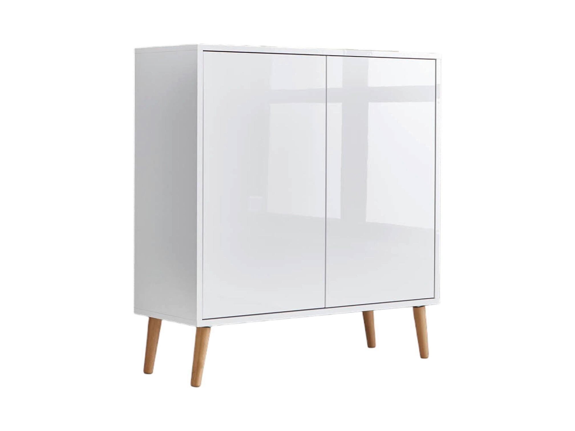 Kommode Mailand Typ 4 Weiß - Weiß Hochglanz/Weiß, MODERN, Holz/Holzwerkstoff (79/86/33cm) - MID.YOU