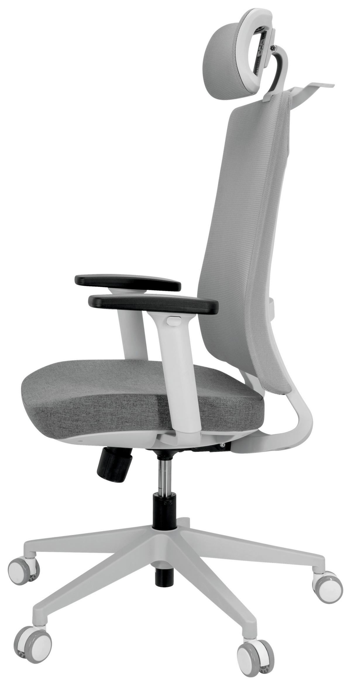 Pisarniški Stol Comfio Wmh, Siva - siva, Basics, umetna masa/tekstil (66/120/60cm) - MID.YOU