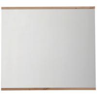 LUSTRO ŚCIENNE YAMAEL - biały/dąb artisan, Design, materiał drewnopochodny/szkło (85/75/2cm) - Xora