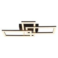 LED-DECKENLEUCHTE 67328-24 - Klar/Schwarz, Design, Kunststoff (61,4/34/9,3cm) - Globo