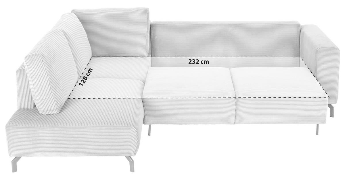 Kutna Garnitura Veni - sivo-zelena/crna, Moderno, tekstil/metal (210/272cm) - Modern Living