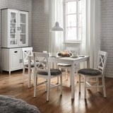 TISCHGRUPPE in weiß 'Amira' - Weiß, MODERN, Holz (75/73cm) - Modern Living