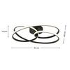 PLAFONNIER LED MOFER - noir, MODERN, métal/matière synthétique (51/49/14cm) - Premium Living