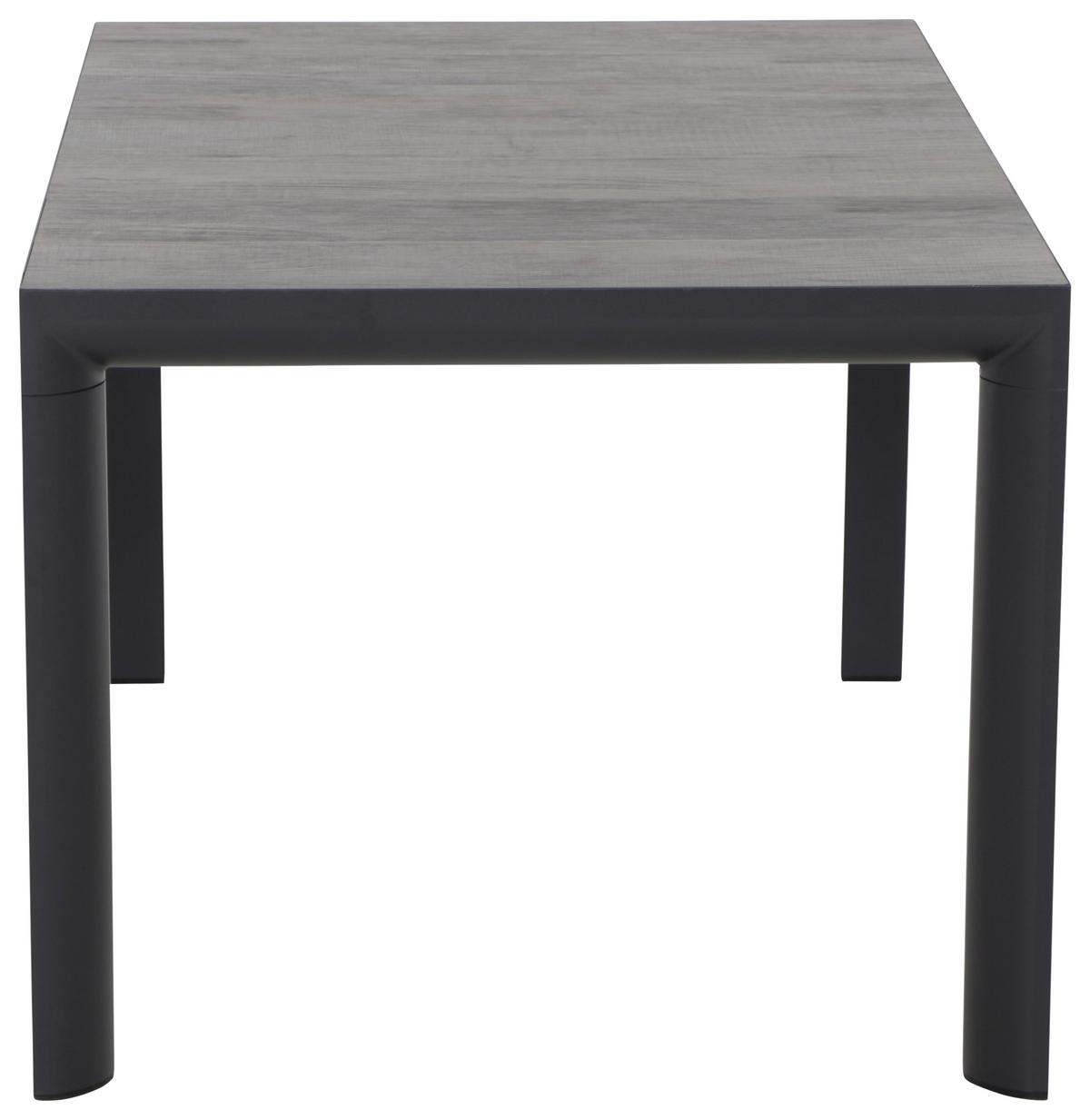 Loungegarnitur 7-tlg Velia Metall/Textil/Keramik - Anthrazit/Schwarz, KONVENTIONELL, Keramik/Textil - Siena Garden