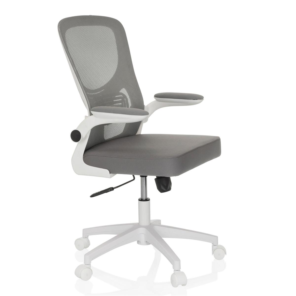 Drehstuhl Belio W Grau/Weiß - Grauweiß/Weiß, MODERN, Kunststoff/Textil (60/95-105/54cm) - MID.YOU