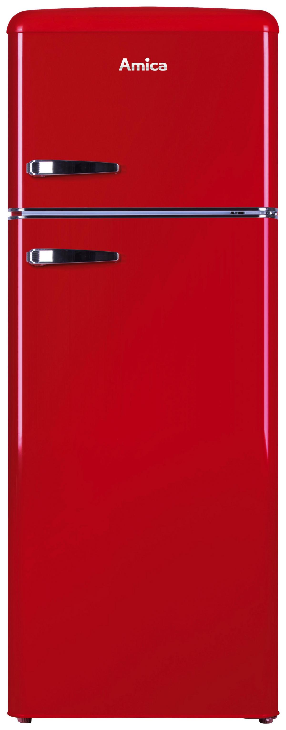Kühl-Gefrier-Kombination KGC15630R - Rot (55/144/61,5cm) - Amica