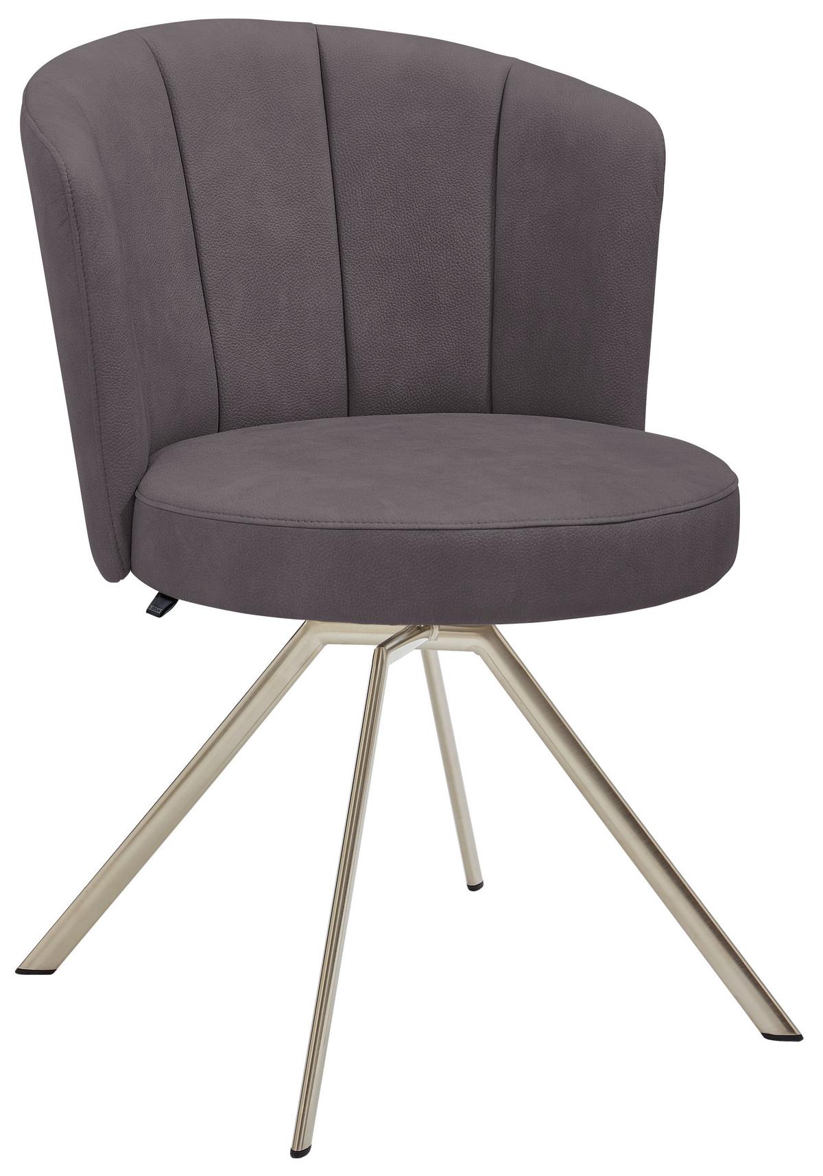 KRZESŁO NEXT LEVEL 3000 - antracytowy/kolor stalowy, Design, metal/tkanina (62/83/64cm) - Venjakob