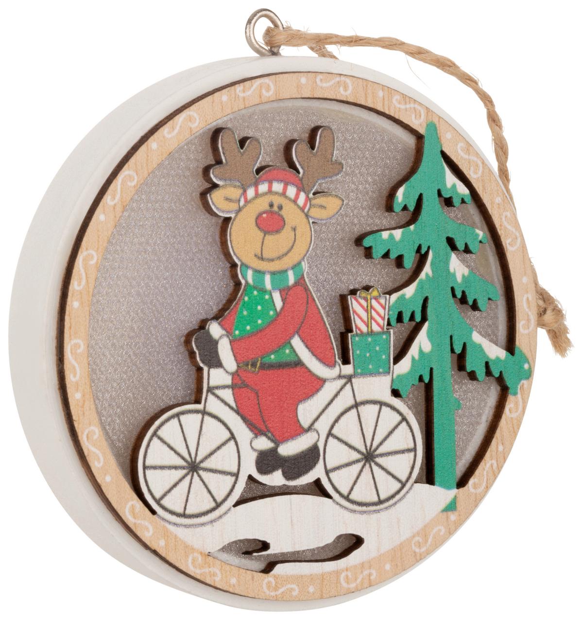 Led Díszlámpa Tio - fekete/piros, Konventionell, műanyag/fa (7,5/1,8cm) - Modern Living