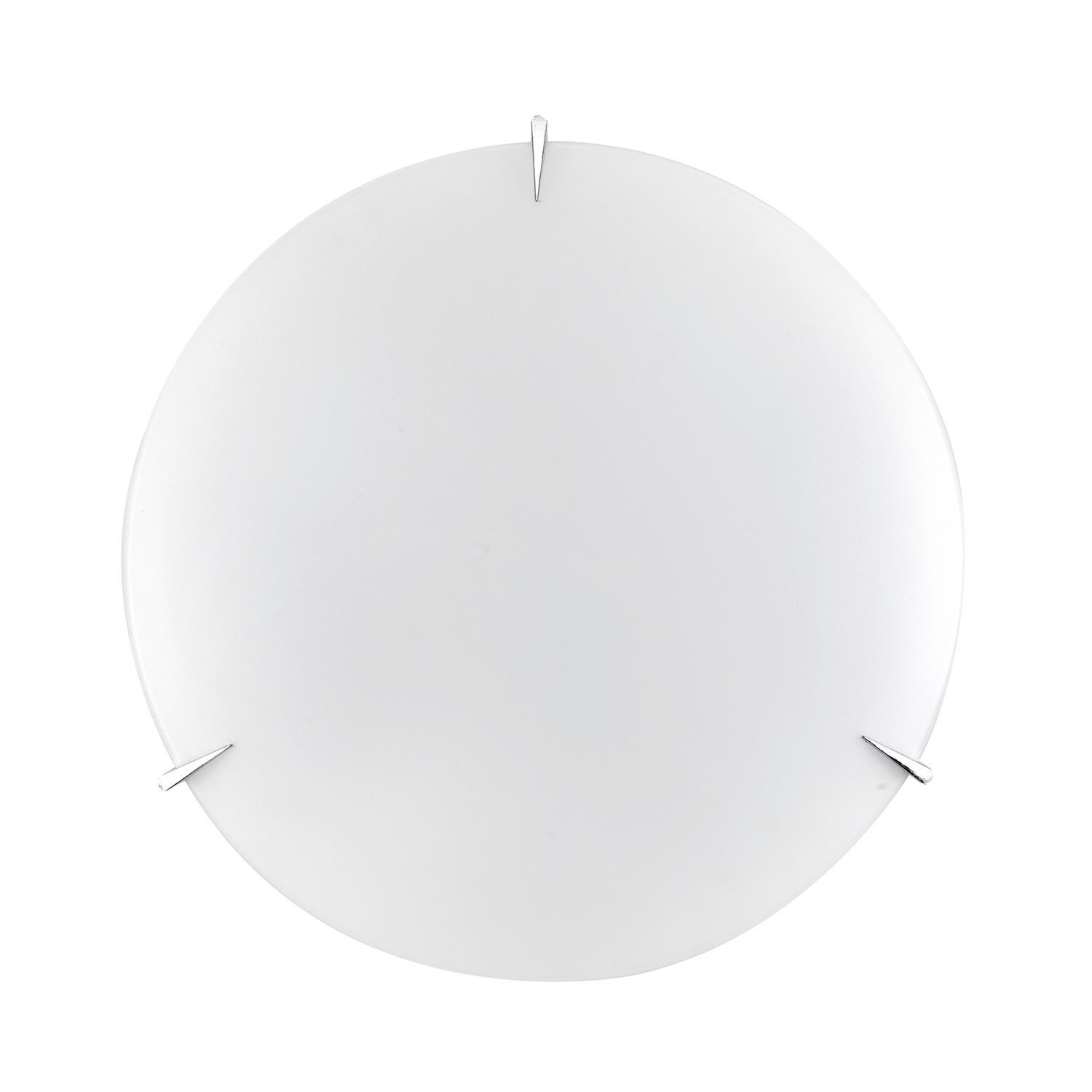 Mennyezeti Lámpa 1005/plm - fehér, Konventionell, üveg/fém (40/40/9cm)