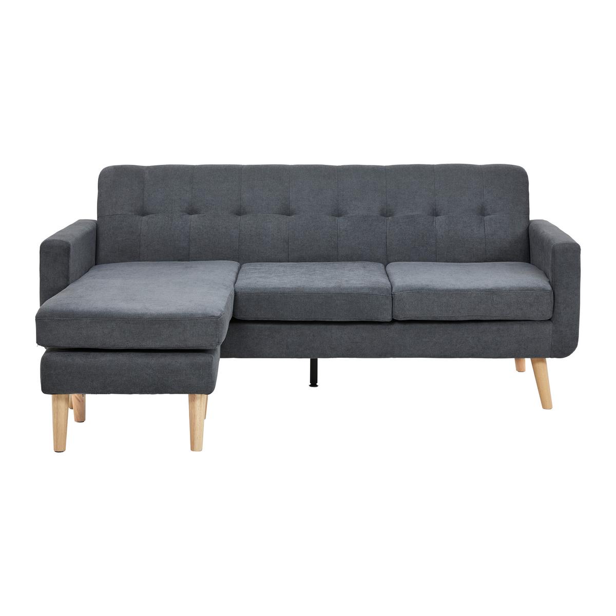 COLțAR TAMARA - gri închis, Modern, lemn/textil (198/83/143cm) - Bessagi Home