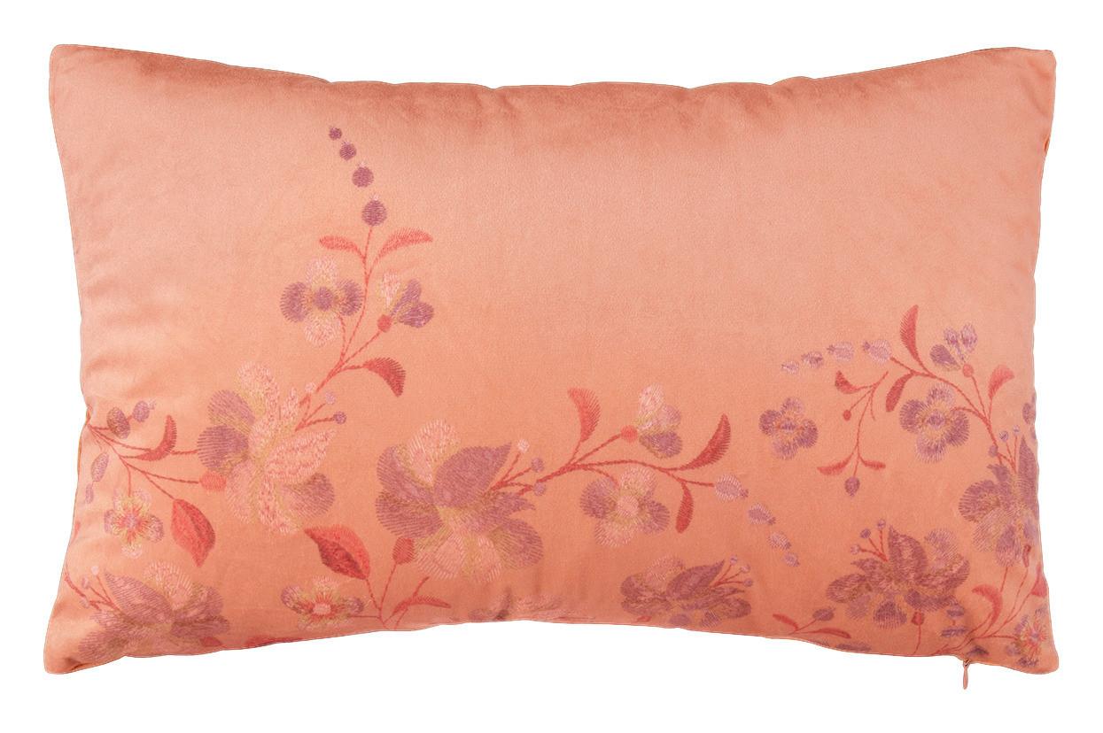 Kissenhülle Flori in Orange ca. 30x50cm - Orange, KONVENTIONELL, Textil (30/50cm) - Modern Living