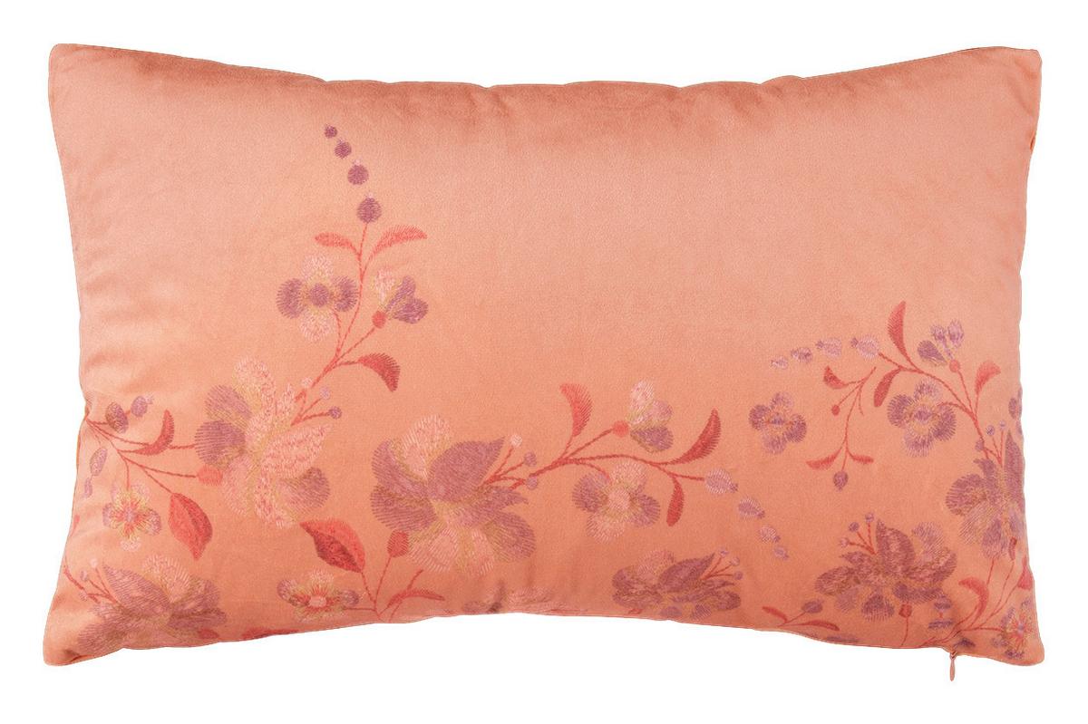 Kissenhülle Flori in Orange ca. 30x50cm - Orange, KONVENTIONELL, Textil (30/50cm) - Modern Living