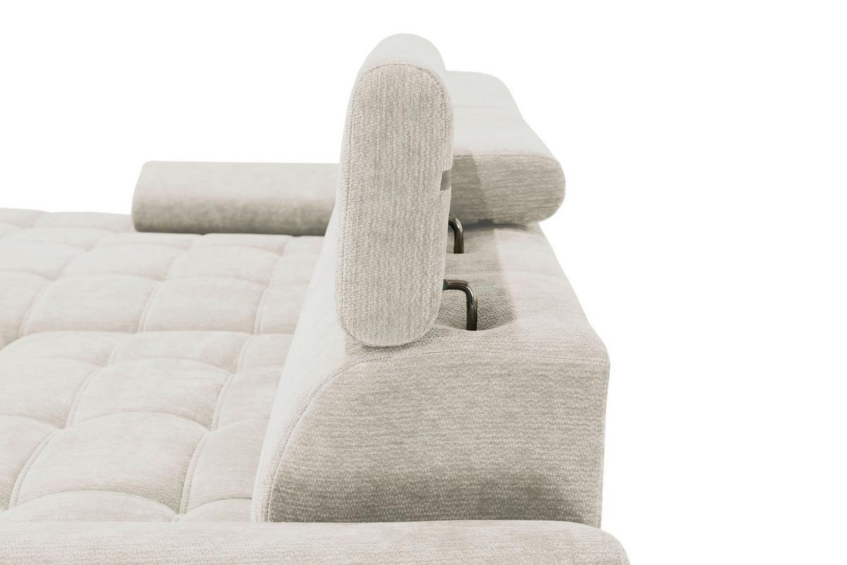 Kutna Garnitura Vegas - bež/crna, Design, drvo/tekstil (173/294cm) - Modern Living