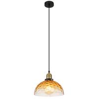 Hängeleuchte Salvy Messingfarben max. 60 Watt - Klar/Messingfarben, Basics, Glas/Metall (25/120cm) - Globo