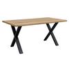 MATBORD OAK - vildek/svart, Natur, metall/trä (160/75/90cm) - Zandiara