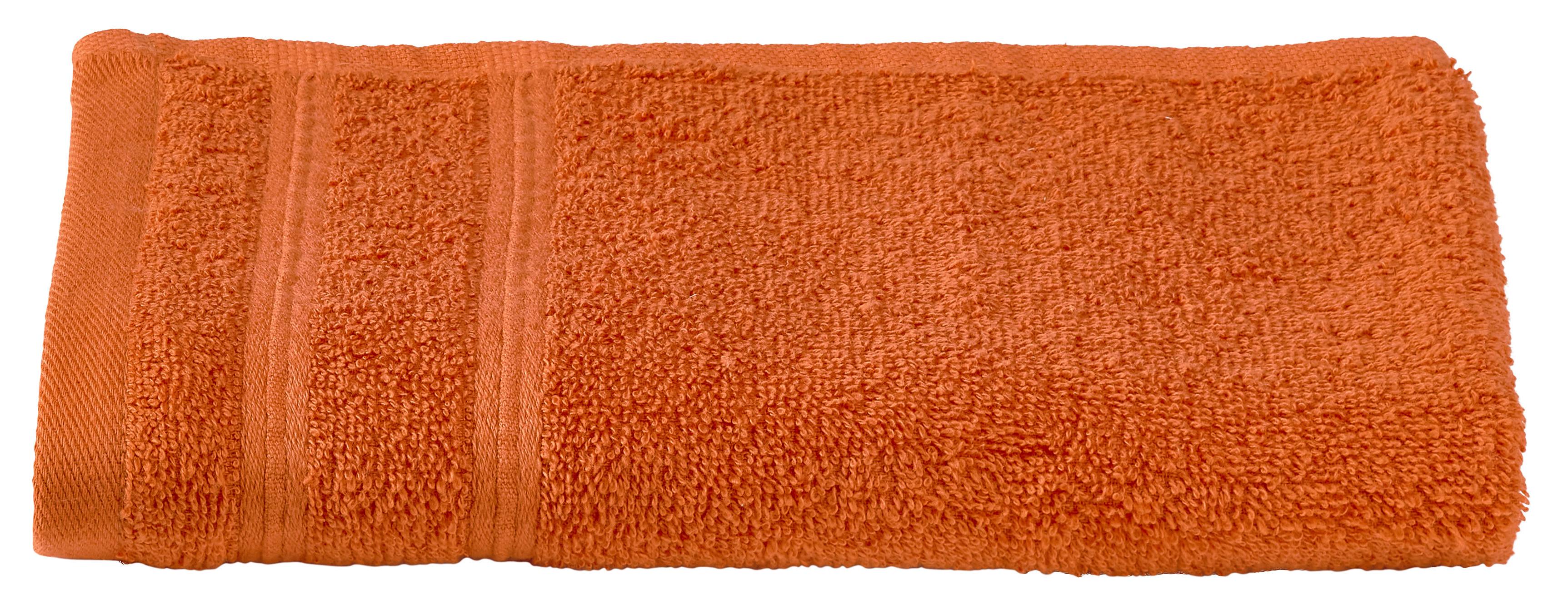 Gästetuch Melanie in Terra Cotta ca. 30x50cm - Terracotta, Textil (30/50cm) - Modern Living