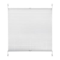 Plissee Solid Crash Weiß ca. 75x130cm - Weiß, Basics, Textil (75/130cm)