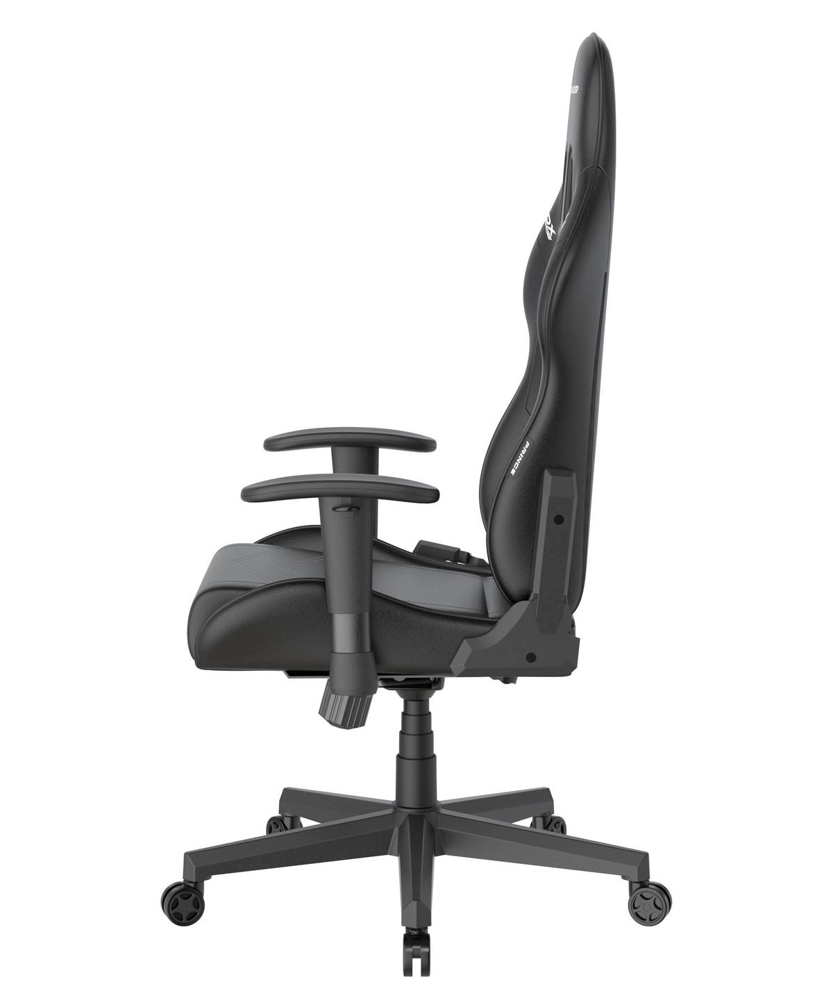 Gamingstuhl Prince Schwarz - Schwarz/Weiß, KONVENTIONELL, Kunststoff/Textil (70/132/70cm) - Dxracer