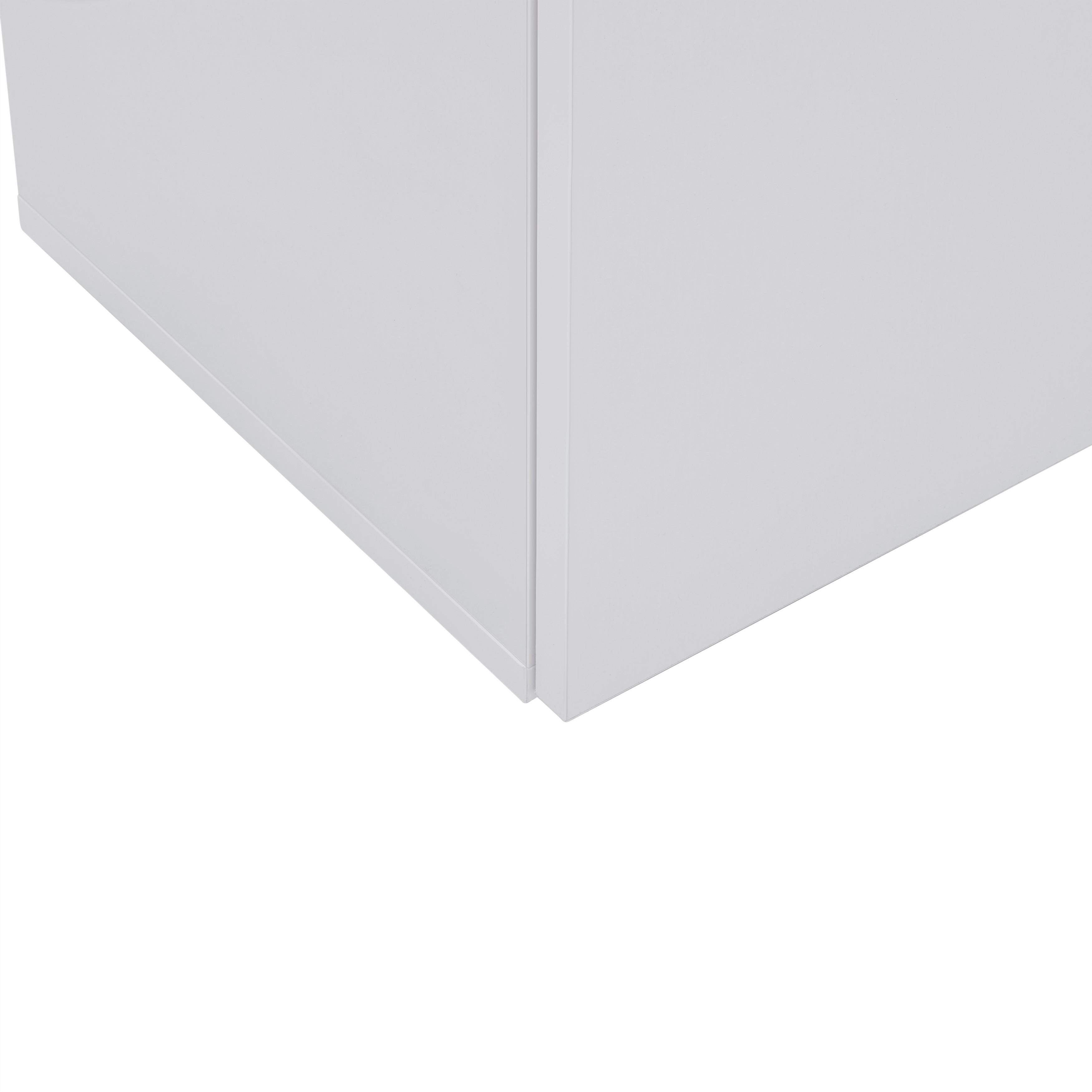 TVÄTTSTÄLLSUNDERSKÅP BASIX -EXKLUSIV- - vit/kromfärg, Basics, trämaterial/plast (60/55/33cm) - Mömax