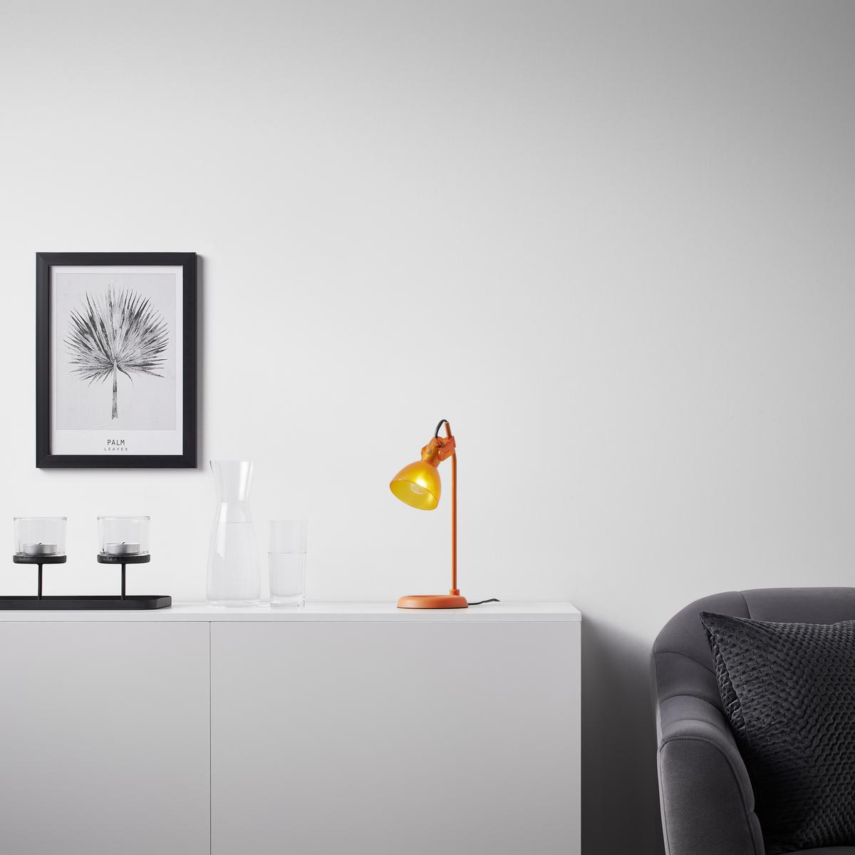 LAMPA STOŁOWA ASTON - pomarańczowy, Modern, tworzywo sztuczne/metal (13,5/19/33cm) - Bessagi Home