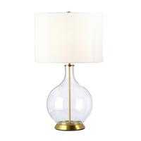 Stolna Svjetiljka Orb-Clear Bijela - boje mjeda, Konvencionalno, staklo/metal (36/67cm)