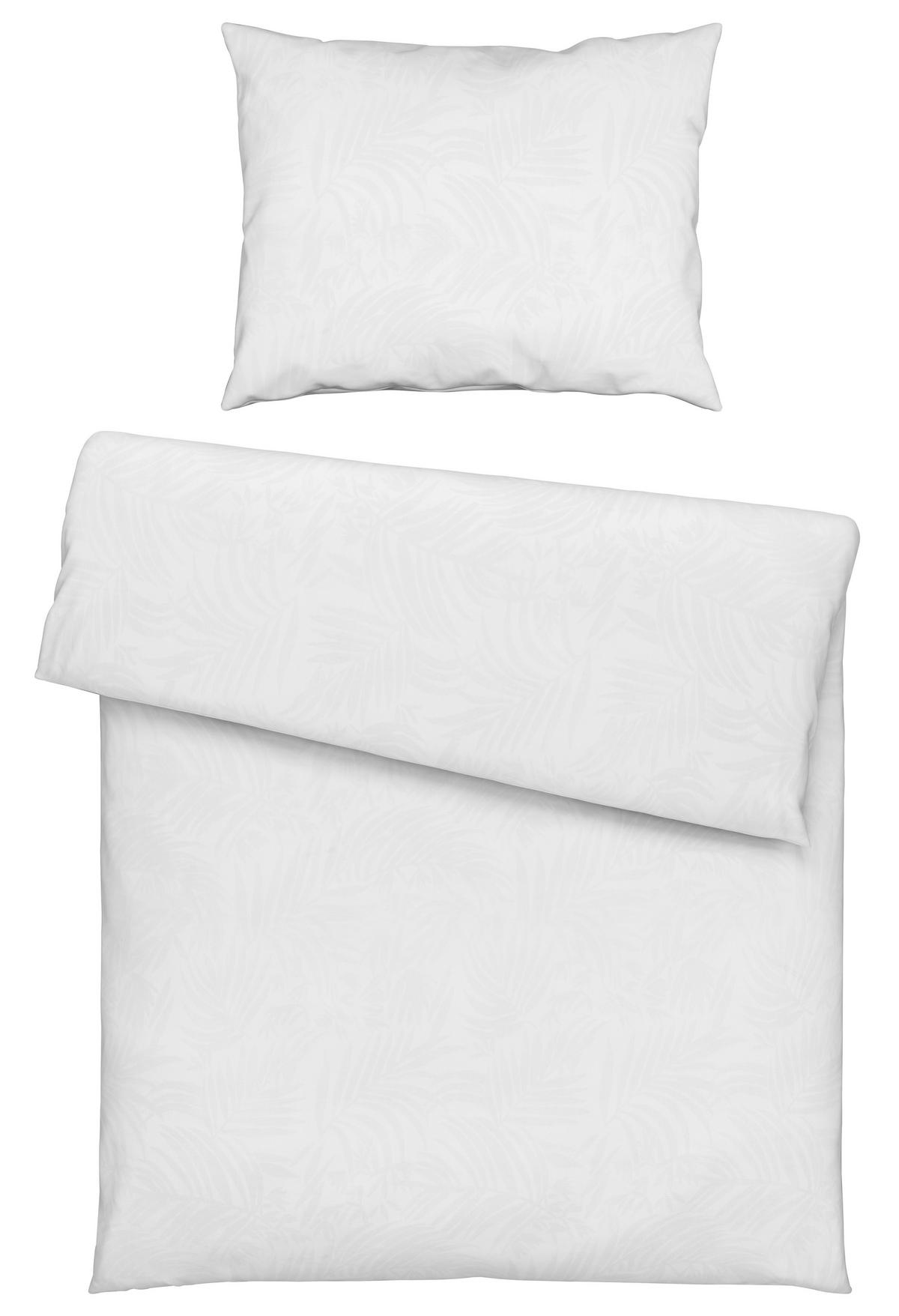 Bettwäsche Corinne Weiß ca. 140x200cm - Weiß, ROMANTIK / LANDHAUS, Textil (140/200cm) - Mömax