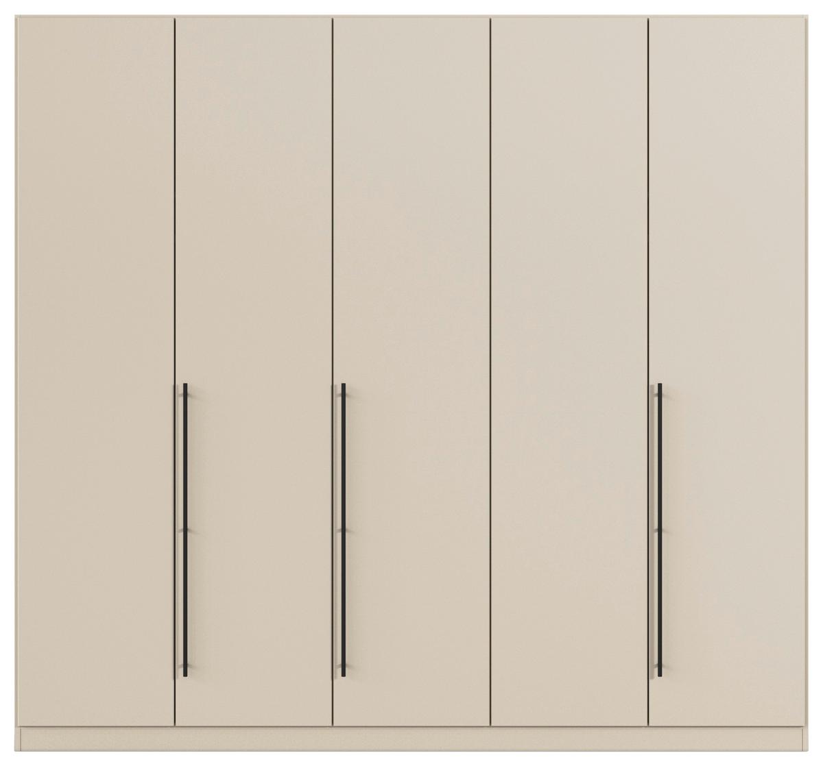 Ormar S Klasičnim Vratima Safari - siva/crna, Konvencionalno, drvni materijal/metal (226/229/54cm) - Modern Living