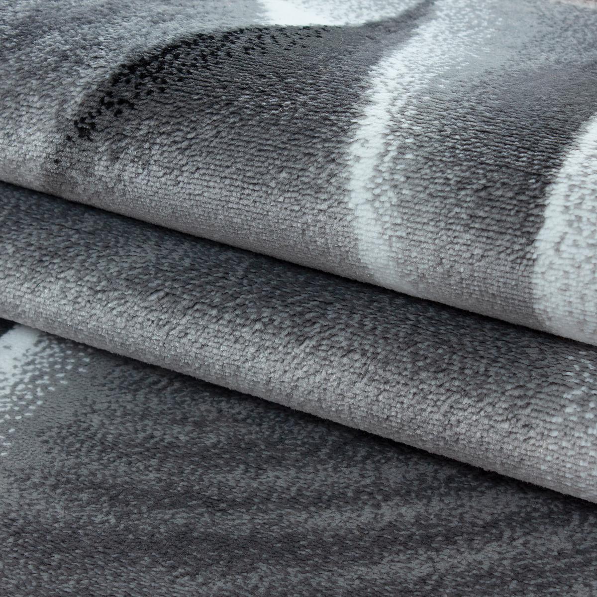 Flachwebeteppich Parma Schwarz ca. 140x200cm - Schwarz, Design, Textil (140/200cm) - Novel