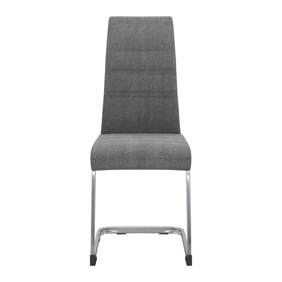 Nihajni Stol Donna, Siva - barve kroma/siva, Konvencionalno, kovina/tekstil (42/99/56cm) - Mömax