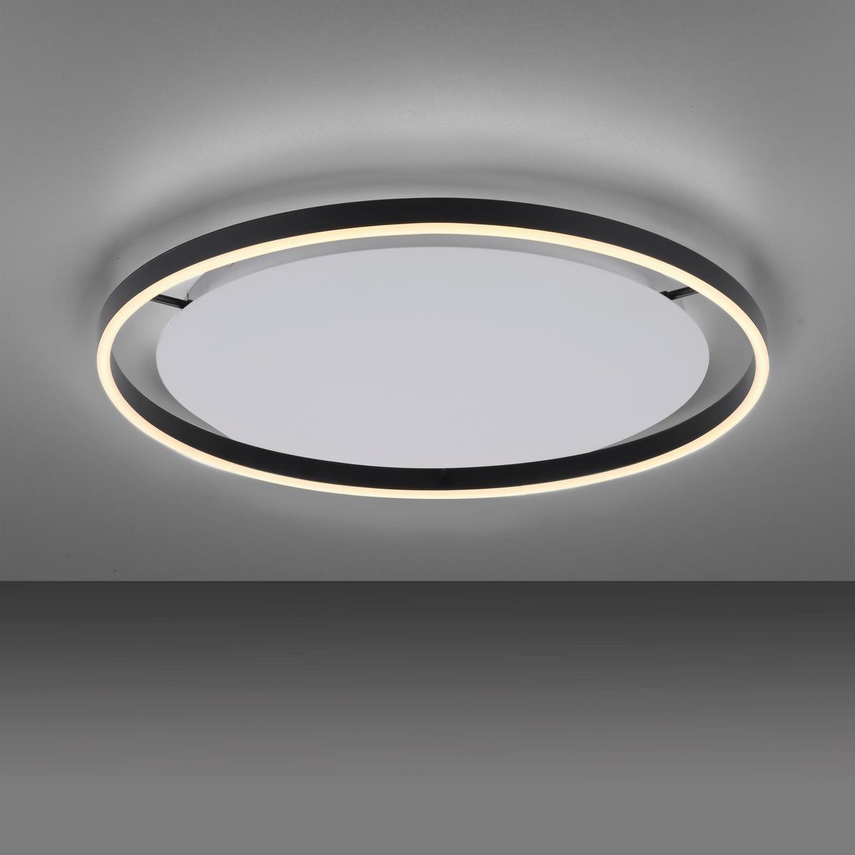 LAMPA SUFITOWA LED 15392-13 RITUS - antracytowy, Design, tworzywo sztuczne/metal (58,5/58,5/5,3cm)