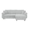 Kutna Garnitura Alex - prirodne boje/svijetlo siva, Moderno, tekstil/plastika (246/88cm) - Modern Living