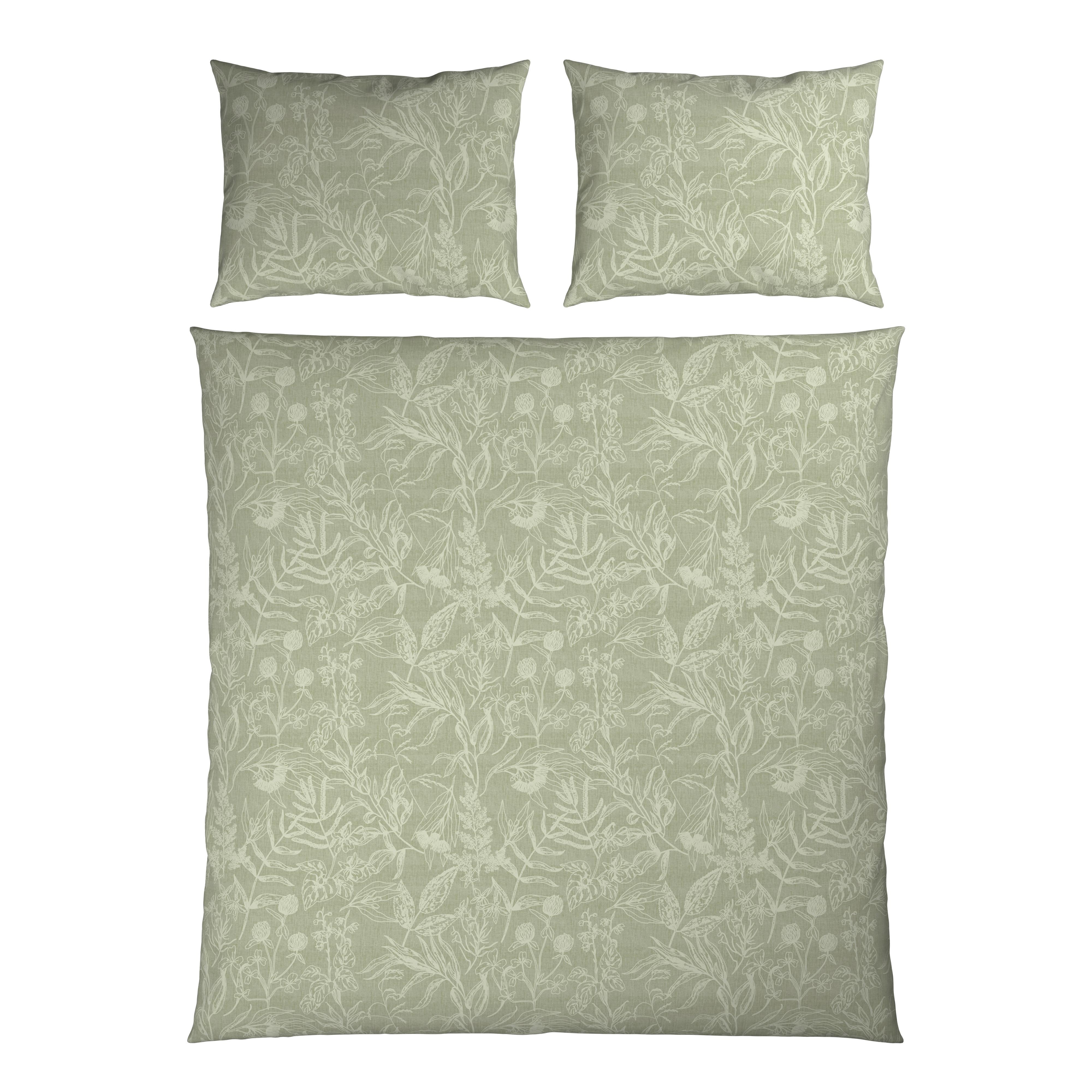 Posteljnina Tylpur Xxl, Zelena, 2x 60/80, 200/200 - žajbljevo zelena, tekstil (200/200cm) - Mömax