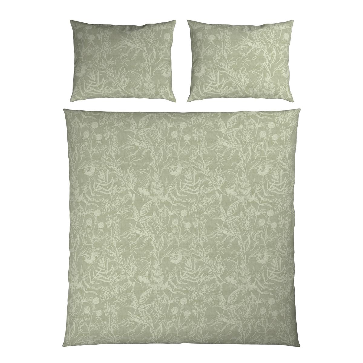 Posteljnina Tylpur Xxl, Zelena, 2x 60/80, 200/200 - žajbljevo zelena, tekstil (200/200cm) - Mömax