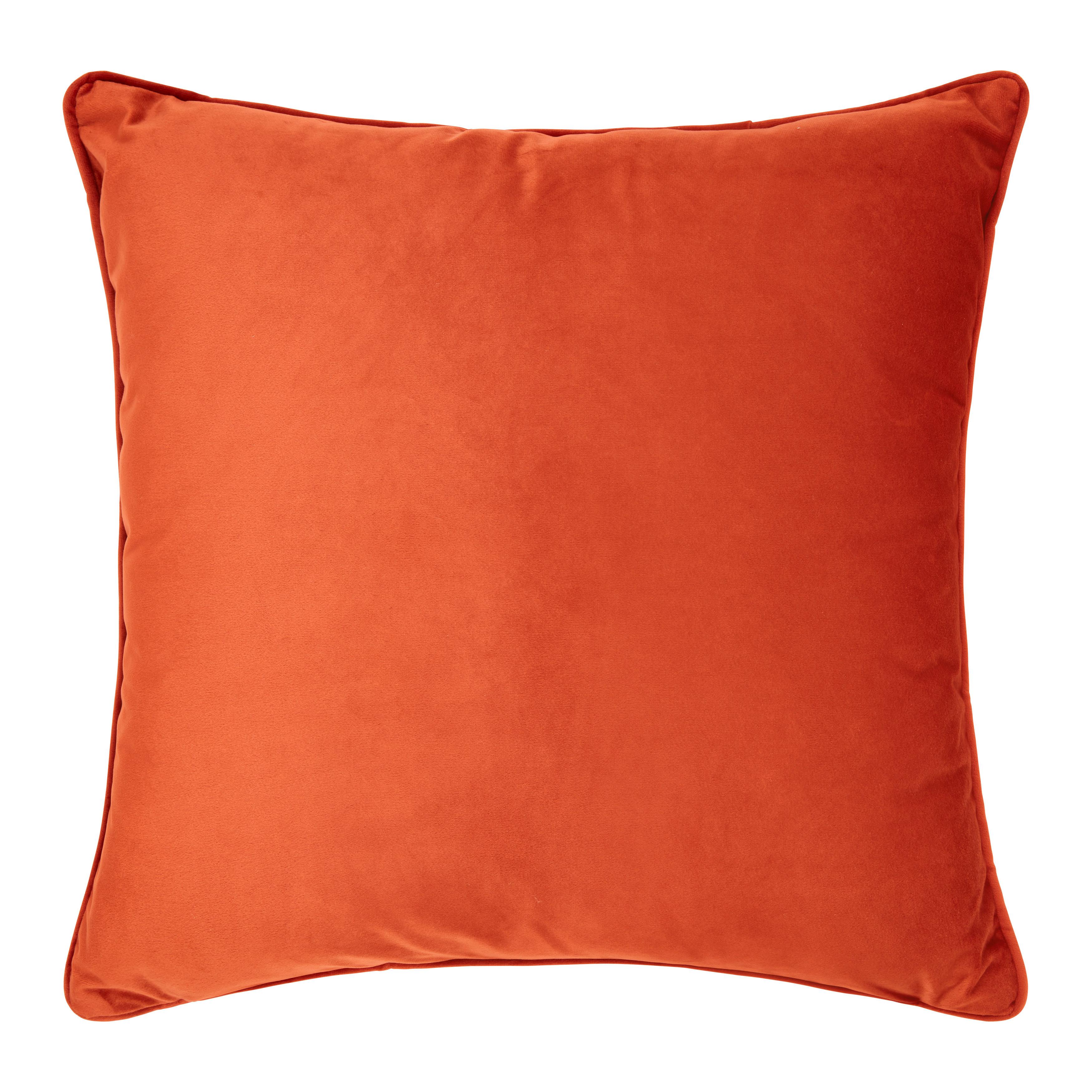 Zierkissen Viola Zimt ca. 45x45cm - Dunkelorange, Konventionell (45/45cm) - Premium Living