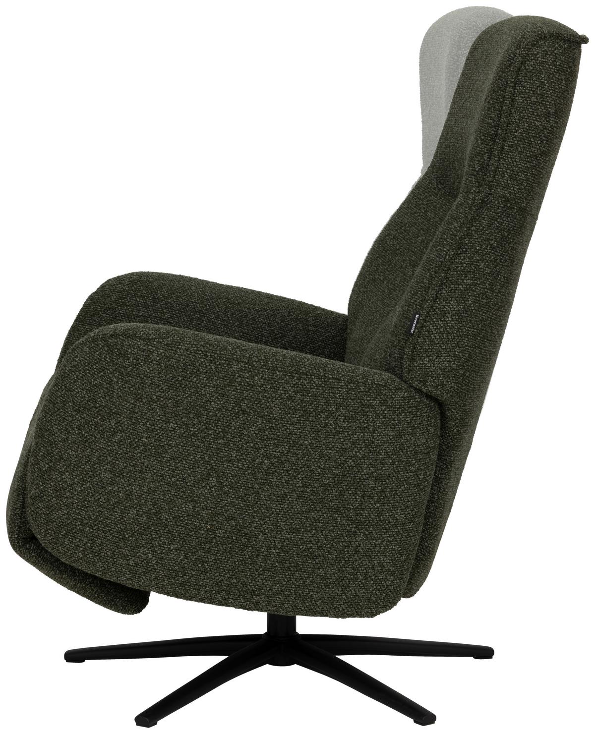 Počivalnik Snooze, Temno Zelena - črna/temno zelena, Design, kovina/tekstil (77/112/86cm) - Livetastic