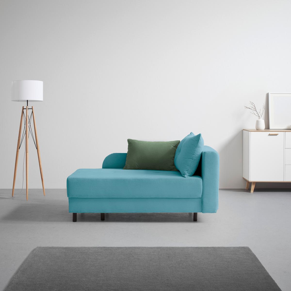 Liege Nova Petrol - Petrol/Schwarz, MODERN, Holz/Textil (145/62/85cm) - Mömax