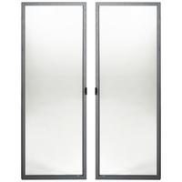 Türenset aus Glas in Anthrazit - Anthrazit, Modern, Glas/Metall (74/101cm) - Mömax